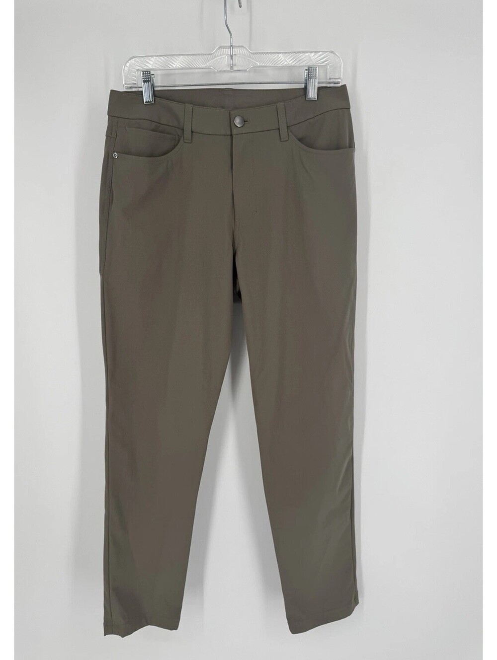 Lululemon ABC Classic-Fit 5 Pocket Pant Trench Warpstreme Trousers Men 30 X 29.5